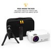 Kodak FLIK X4 800 x 480 LCD Home Theater Projector System with 100 Lumens -Tripod and Case Included RODPJSX5P480